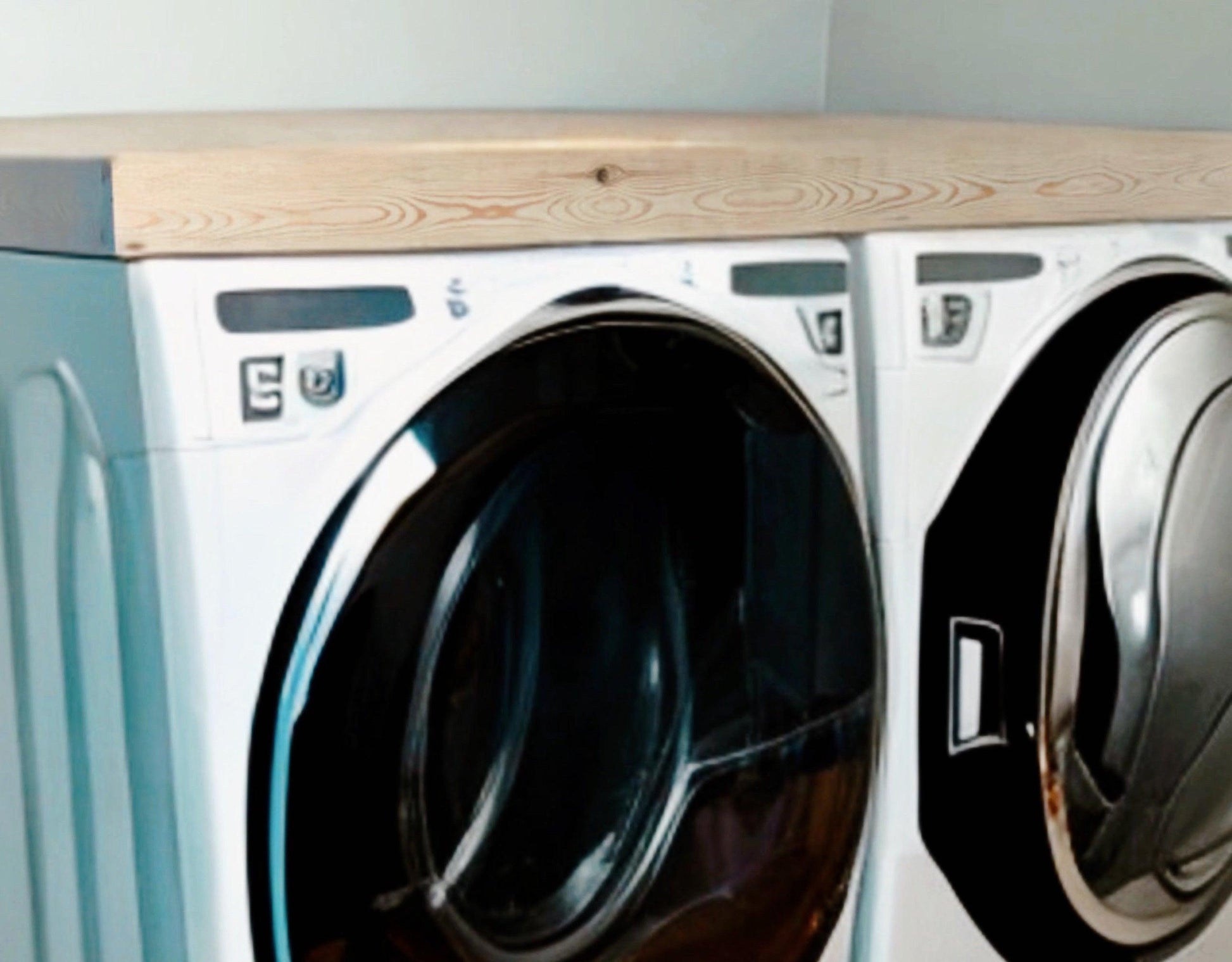 Pine Wood Tabletop for Front Load Washer and Dryer - My Two Maggie's